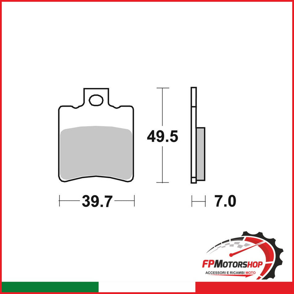 PASTIGLIE FRENO BREMBO 07003CC MESCOLA CARBO CERAMICA PER SCOOTER PIAGGIO