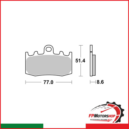 [07BB26LA] PASTIGLIE BREMBO LA07BB26LA - foto brandizzata