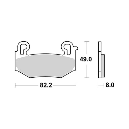 PASTIGLIE BREMBO GENUINE07BB4280 Brembo 07BB4280 - foto originale