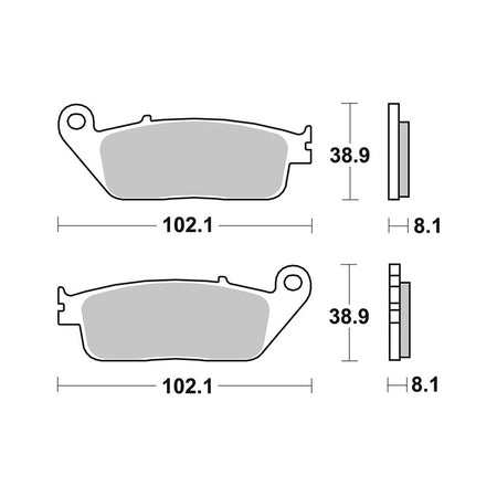 [07HO30SR] PASTIGLIE BREMBO SR07HO30SR - foto originale