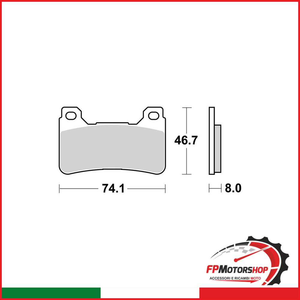 PASTIGLIE BREMBO SA07HO50SA Brembo 07HO50SA - foto brandizzata