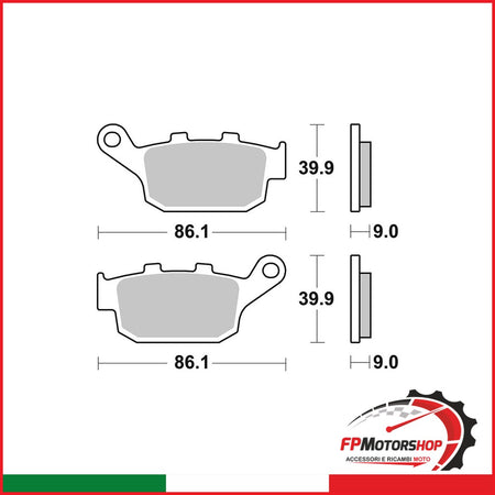 PASTIGLIE FRENO MOTO BREMBO 07HO53SP SP HONDA KAWASAKI SUZUKI VOGE