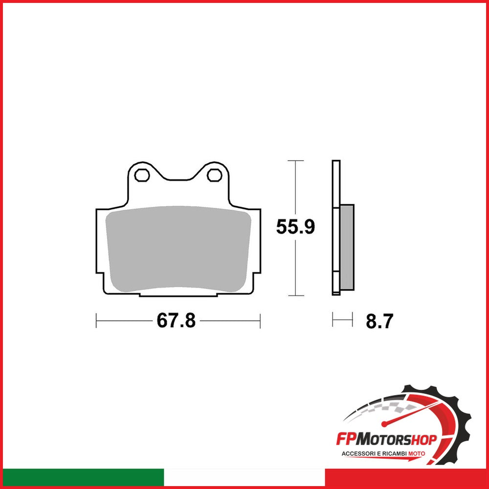PASTIGLIE FRENO MOTO BREMBO 07YA12SP SP YAMAHA