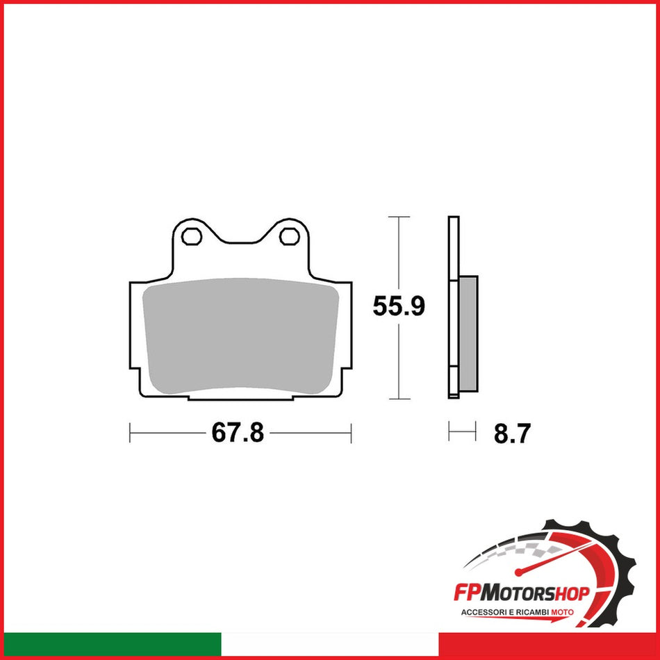 PASTIGLIE FRENO MOTO BREMBO 07YA12SP SP YAMAHA