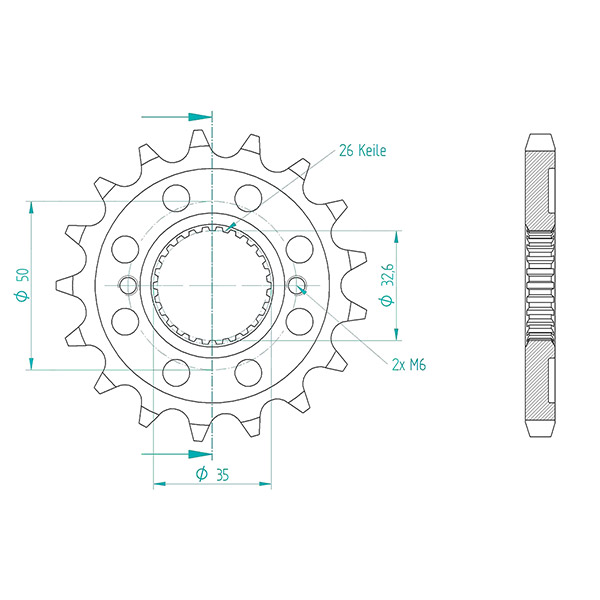 PIGNONE TRASMISSIONE P530 17 DENTI DIS187500 ROYAL ENFIELD BULLET B5/G5/C5 500