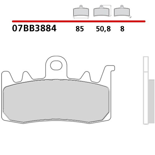 PASTIGLIE FRENO BREMBO ANTERIORI SINTERIZZATE GENUINE PINZE BREMBO (1 COPPIA PER DISCO) (SOLO PER PINZE BREMBO)