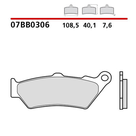 [07BB0306] PASTIGLIE FRENO BREMBO mod: APRILIA, BIMOTA, BMW, CFMOTO, DUCATI...