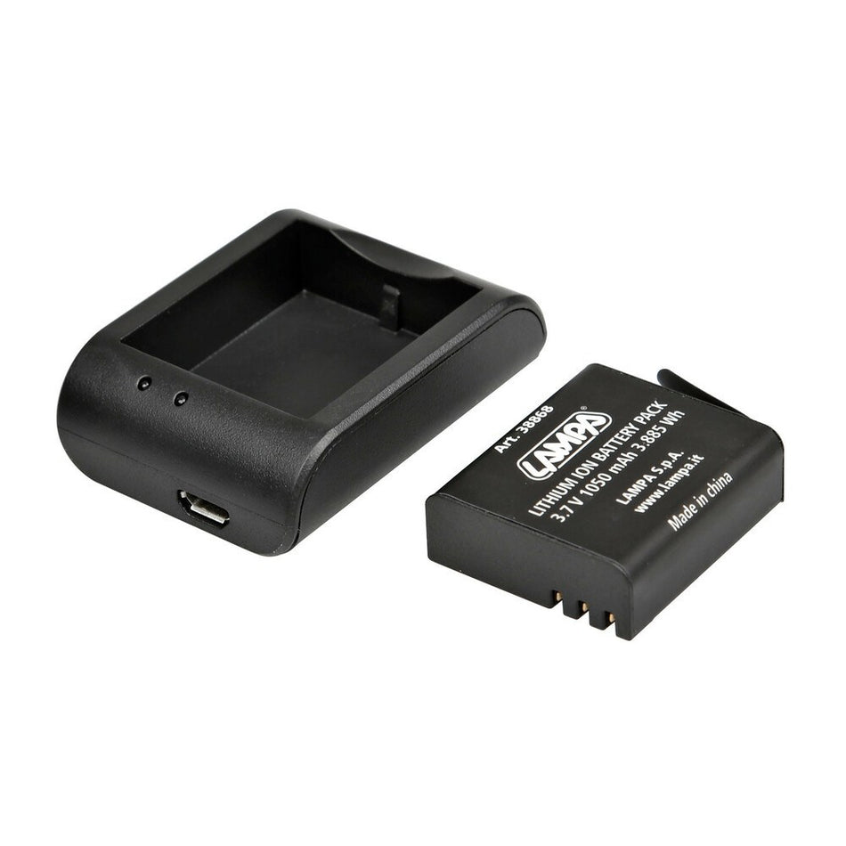 [38867] *BASE DI RICARICA + BATTERIA 1050MAH PER ACTION CAMERA