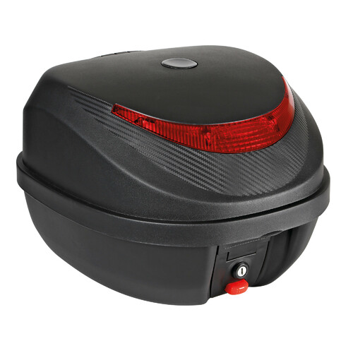 90417 T-BOX 31 LITRI BAULETTO PORTAPACCHI PORTAOGGETTI UNIVERSALE PER MOTO NERO