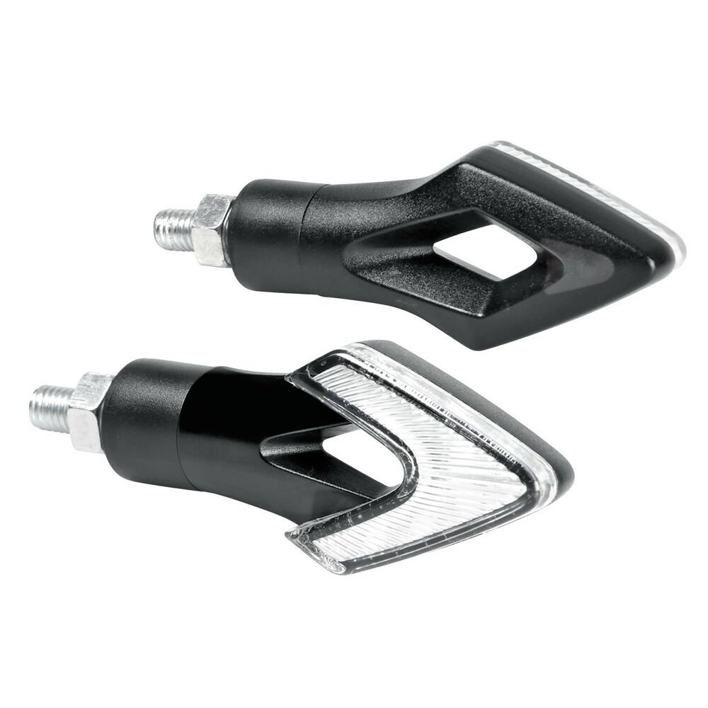 LUM INDICATORI DI DIREZIONE A LED 12V 2PZ FRECCE LUCE ARANCIO PER MOTO