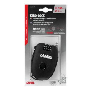 90676 KIRO-LOCK LUCCHETTO ANTIFURTO A COMBINAZIONE PER CASCO MOTO