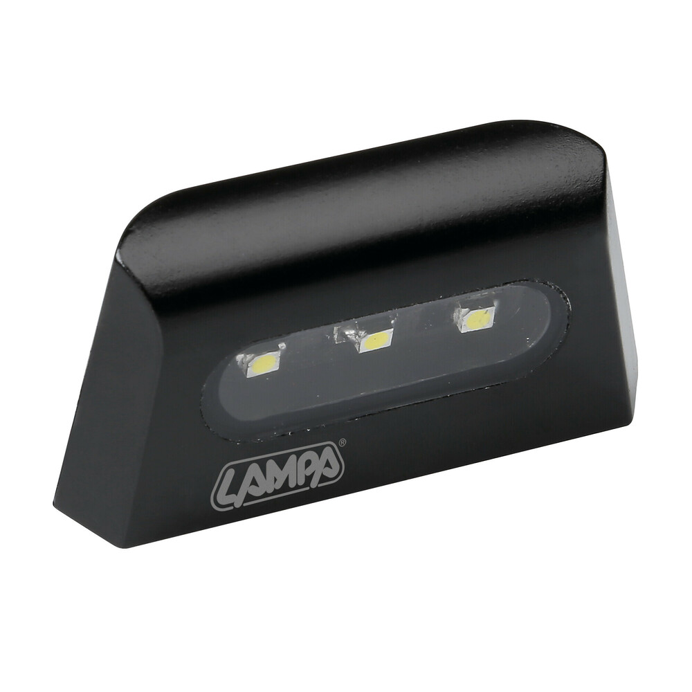 90586 A-ION LUCE TARGA A 3 LED SMD BIANCO 12V UNIVERSALE PER MOTO OMOLOGATO