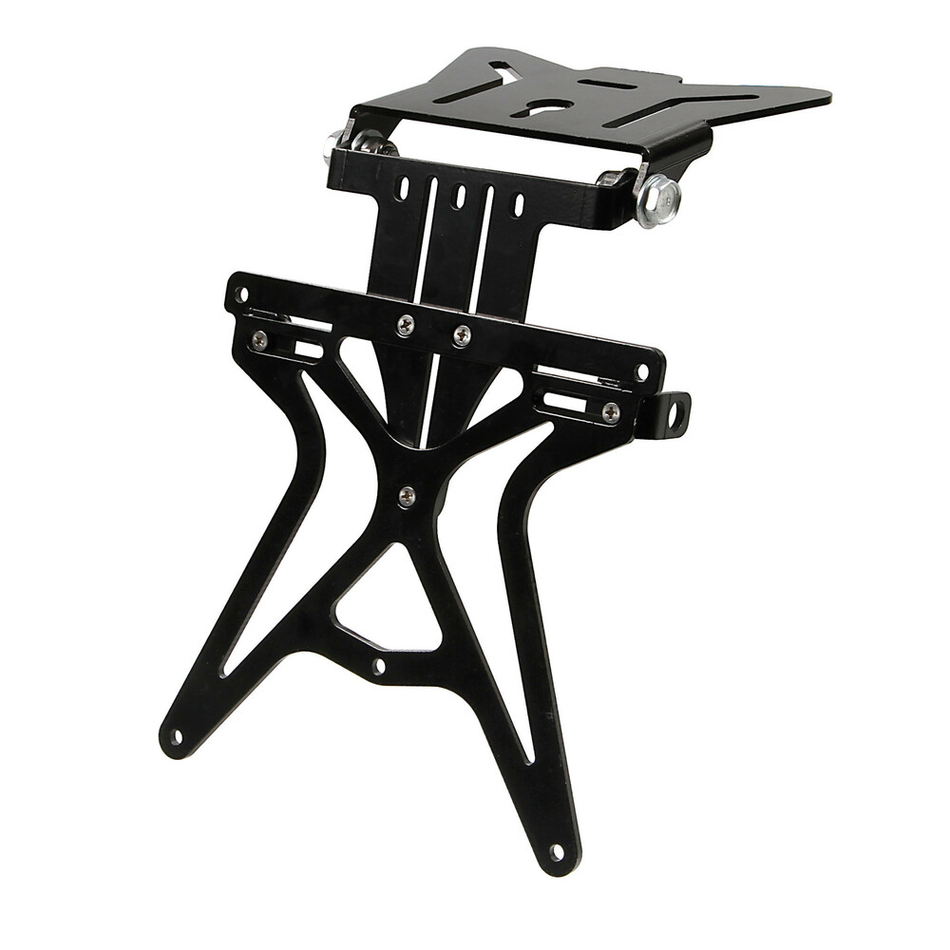 AEROX PORTATARGA REGOLABILE PORTA TARGA PER MOTO STYLING UNIVERSALE NERO