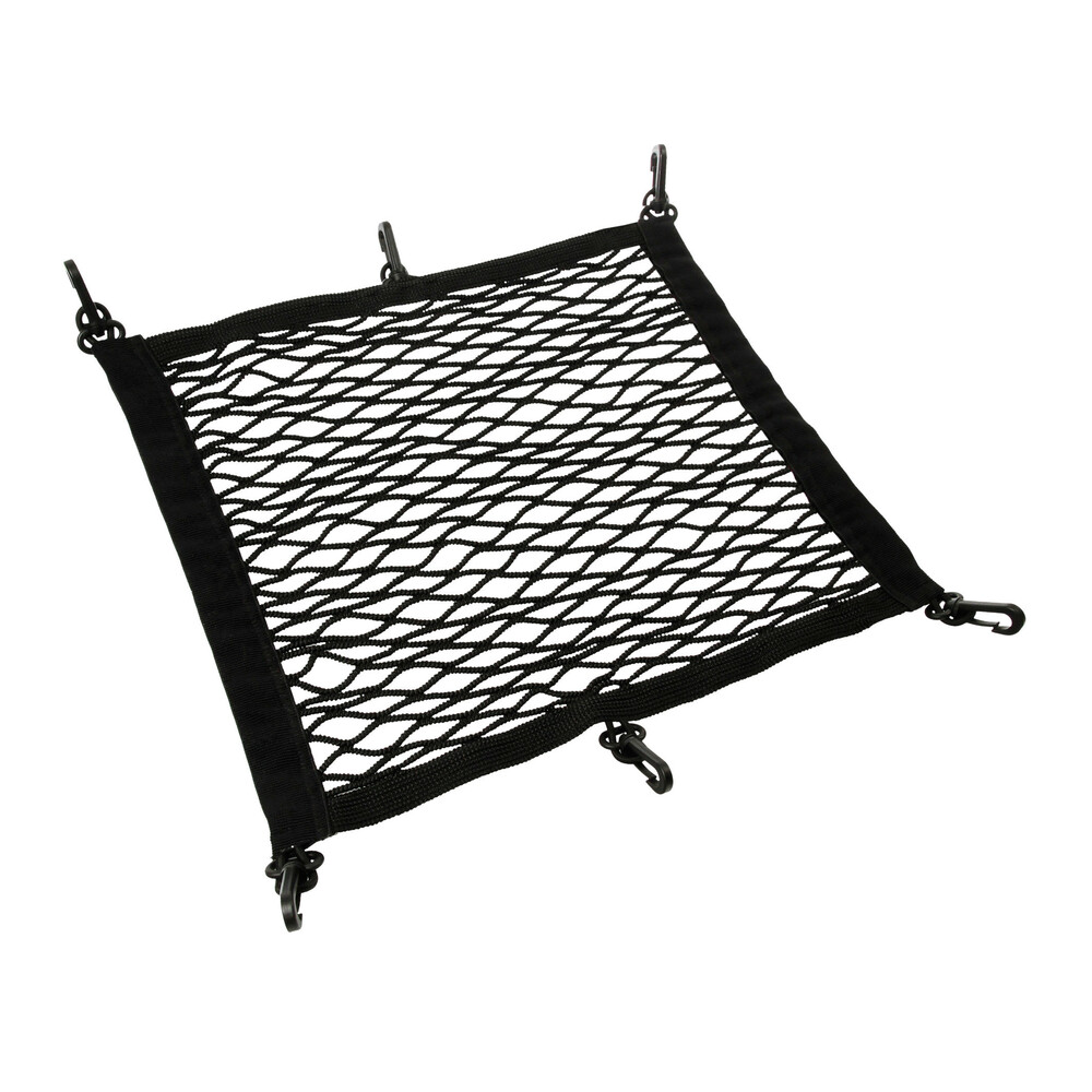 TOP NET11 RETE PORTAOGGETTI ELASTICIZZATA MULTIUSO NERO 42X42cm PER AUTO MOTO