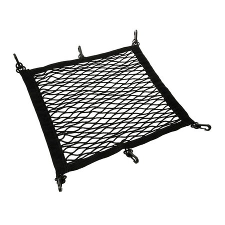 TOP NET11 RETE PORTAOGGETTI ELASTICIZZATA MULTIUSO NERO 42X42cm PER AUTO MOTO