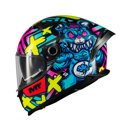 [1346C471714] CASCO MT FF128SV BRAKER SV CRAZY TEDDY B7 BRILLO S