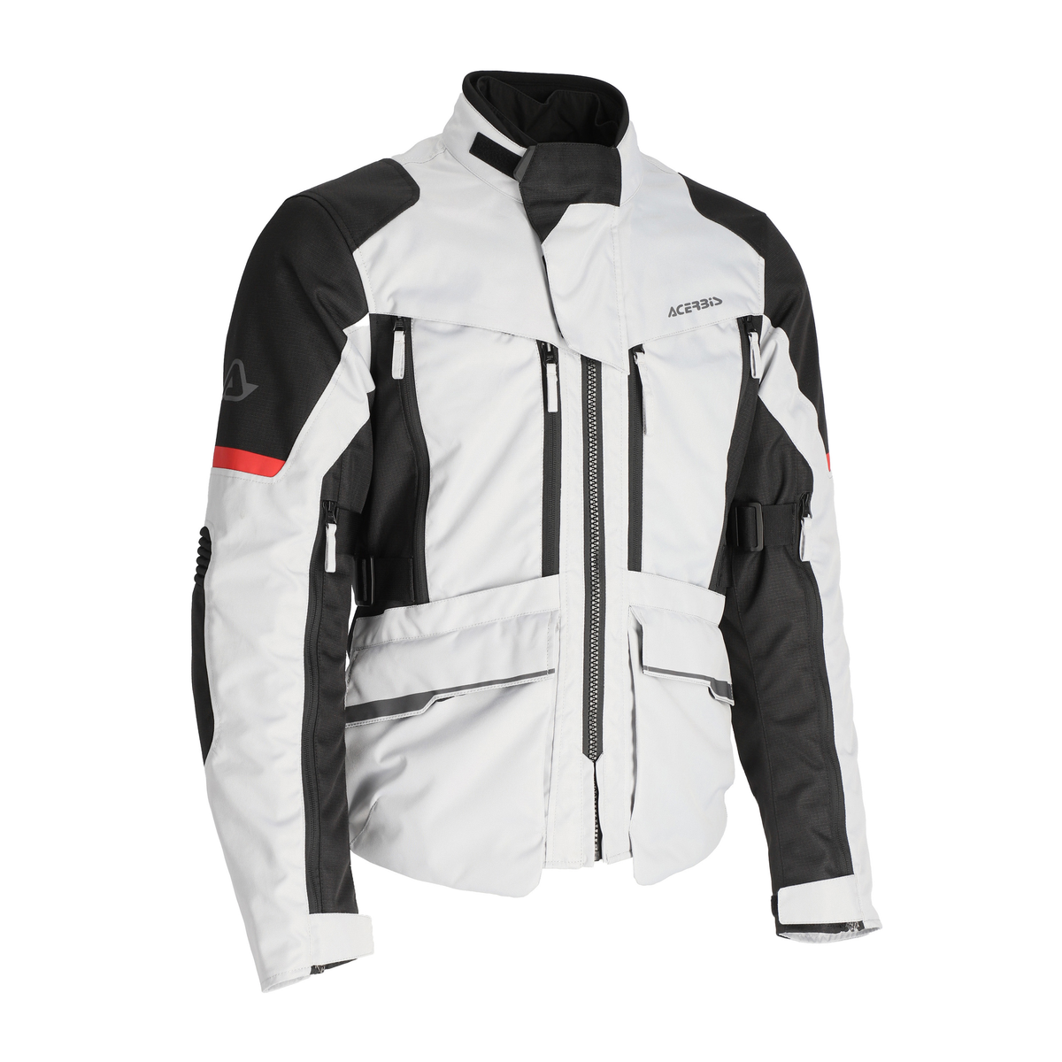 ACERBIS GIACCA MOTO CE X-ROVER GRIGIO ROSSO ENDURO ADVENTURE TURISIMO TAGLIA XXL