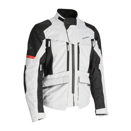 ACERBIS GIACCA MOTO CE X-ROVER GRIGIO ROSSO ENDURO ADVENTURE TURISIMO TAGLIA XXL