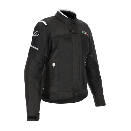 ACERBIS GIACCA MOTO DONNA CE ON ROAD RUBY NERO BIANCO TAGLIA M