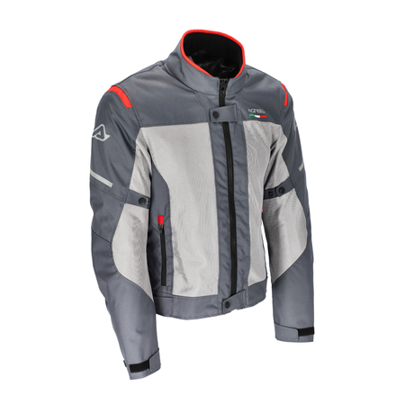 ACERBIS GIACCA CE ON ROAD RUBY GRIGIO ROSSO TAGLIA XXL