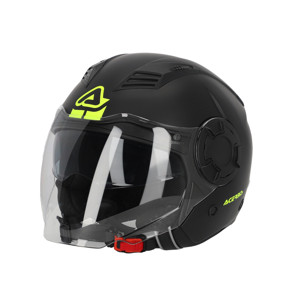 CASCO JET ACERBIS VENTO NERO TAGLIA S PER MOTO SCOOTER  NAKED CAFE RACER