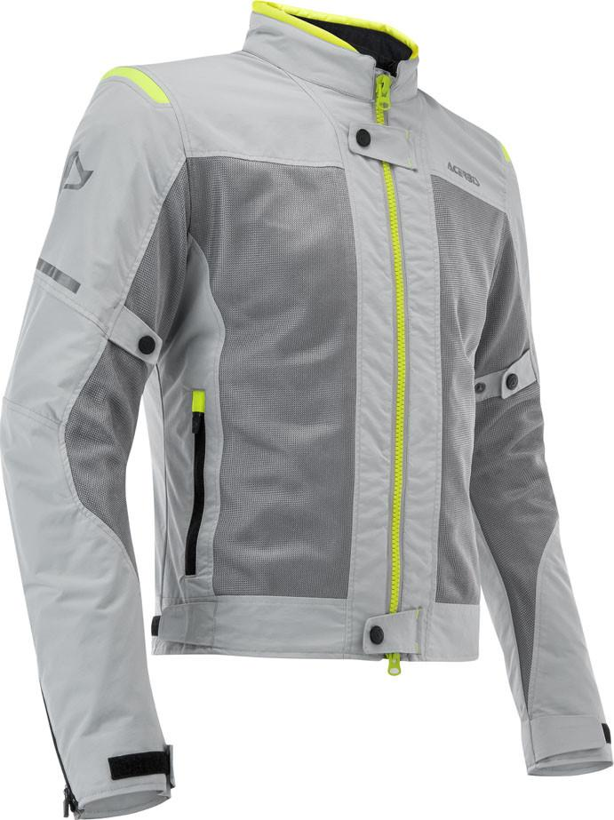 ACERBIS RAMSEY VENTED GIACCA DA MOTO GRIGIO GIALLO TAGLIA XL PROTEZIONI CE