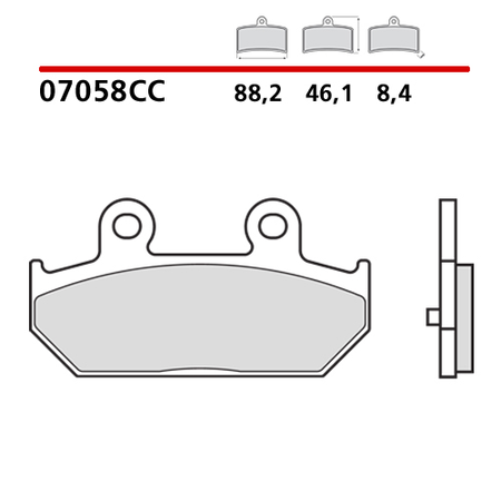 BREMBO - PASTIGLIA MESCOLA CC