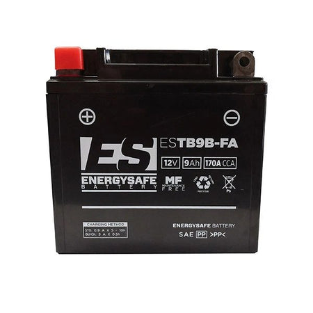 [068091] BATTERIA ENERGYSAFE ESTB9B FA 12V-9AH (SIGILLATA ATTIVATA - FACTORY SEALED)
