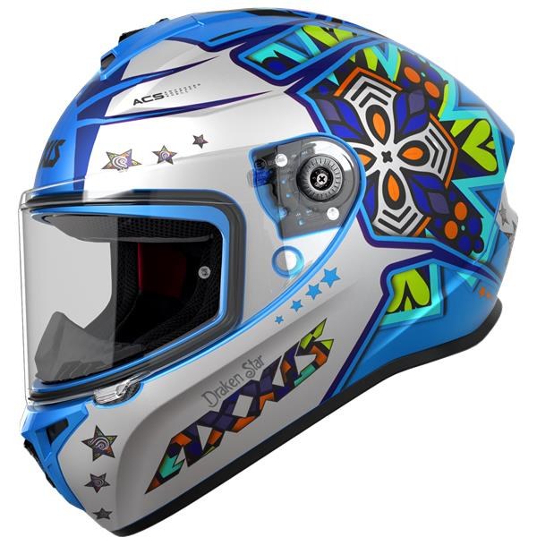[434181321734-S] AXXIS INT FF112D DRAKEN S STAR C17 BLU FLUO-MATT S