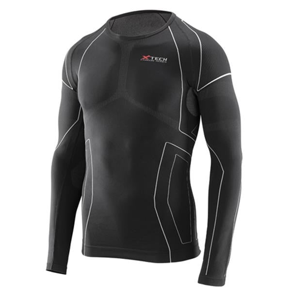 [XRAC3-XXS] XTECH MAGLIA TECNICA MAN.LUNGHE GIR. RACE3 NERO XXS-XS