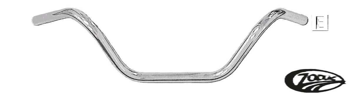 [096014] Ape Hanger 7 1/2', cromato, senza scanalature