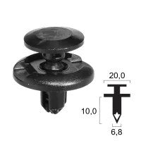 [407100015] Rivetto in plastica SUZUKI - Cover quadro strumenti