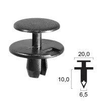 [407100075] Rivetto in plastica BMW - Parafango