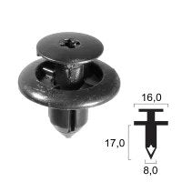 [407100140] Rivetto in plastica YAMAHA - Varie Applicazioni