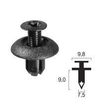 [407100155] Rivetto in plastica SUZUKI - Carena inferiore