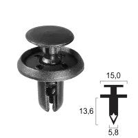 [407100160] Rivetto in plastica SUZUKI - Carena