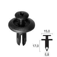 [407100165] Rivetto in plastica SUZUKI - Protezione radiatore