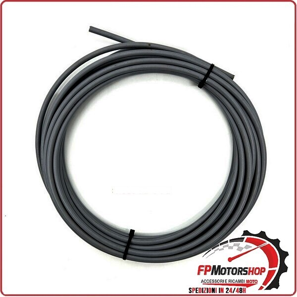 GUAINA PER CAVO FRENO CAMBIO MCA3061 FRIZIONE 7MM GRIGIO 10MT UNIVERSALE