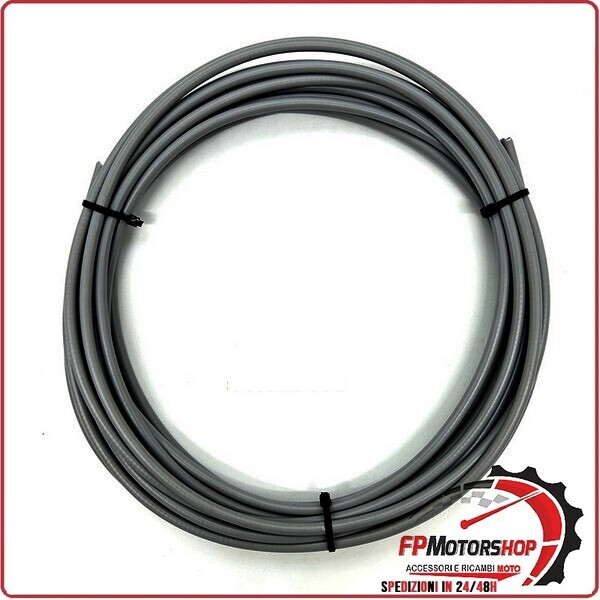 GUAINA PER CAVO FRENO CAMBIO MCA3068 FRIZIONE TRAFILATA 7MM GRIGIA 10MT