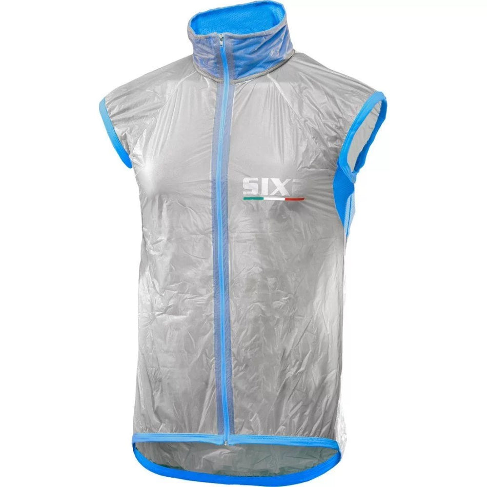 [GLT-XXL-AZ] GILET ANTIVENTO TRASPARENT/LIGHT BLUE - XXL