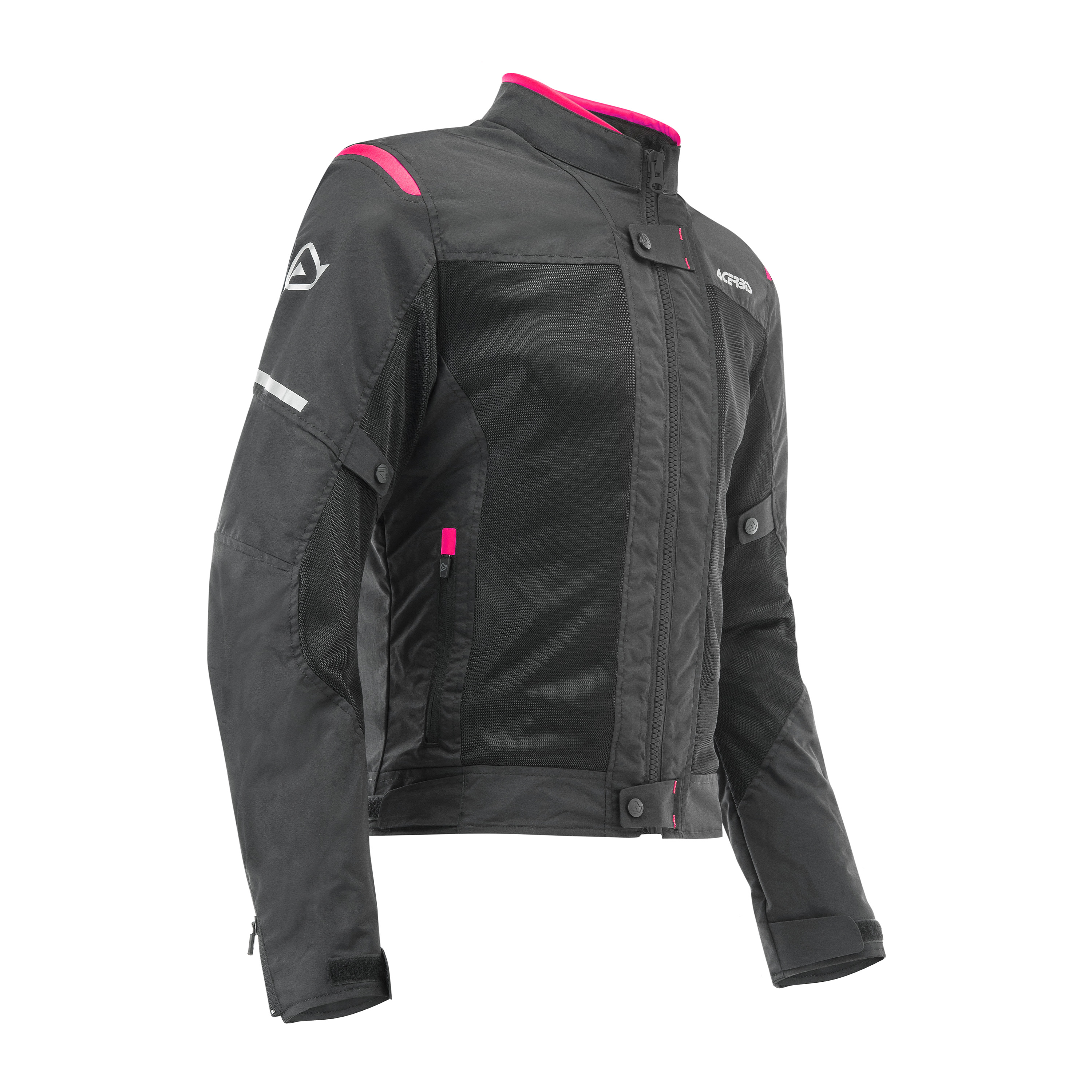 ACERBIS RAMSEY VENTED LADY GIACCA NERO ROSA TAGLIA XXL CE CERTIFICATA