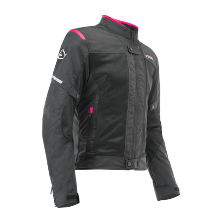 ACERBIS RAMSEY VENTED LADY GIACCA NERO ROSA TAGLIA XXL CE CERTIFICATA