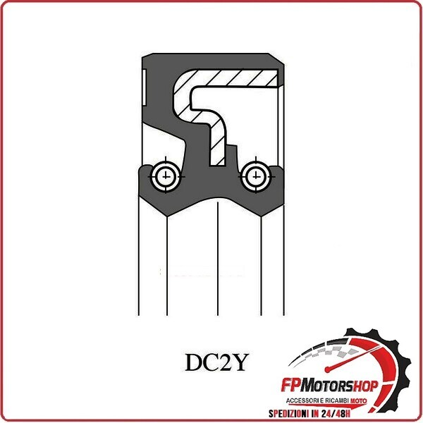 PARAOLIO DC2Y 35X20X7 VITON P/362