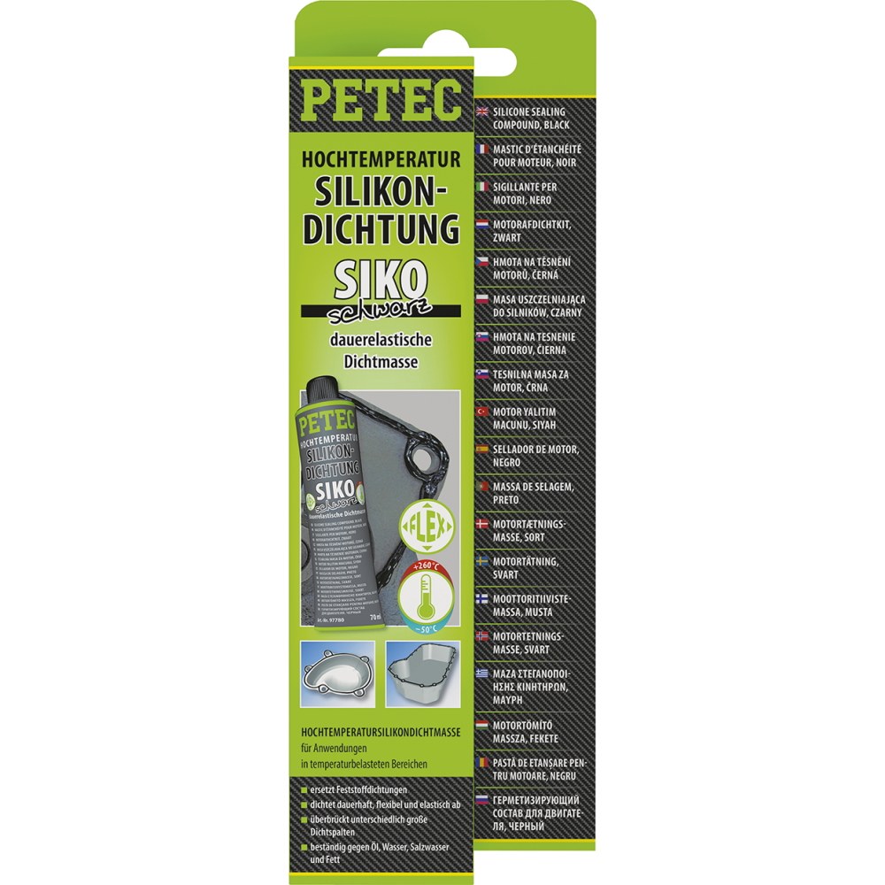 [97780] SIGILLANTE SILICONE NERO 70 ML