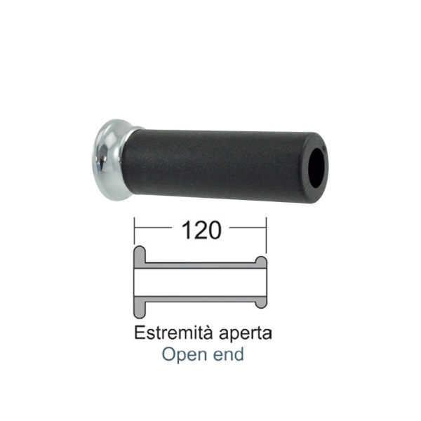 COPPIA MANOPOLE DOMINO NERE PER PIAGGIO VESPA GT/GTV BEVERLY CRUISER 250