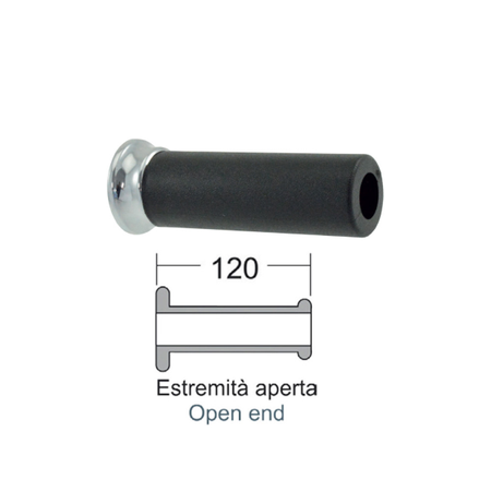 COPPIA MANOPOLE DOMINO NERE PER PIAGGIO VESPA GT/GTV BEVERLY CRUISER 250