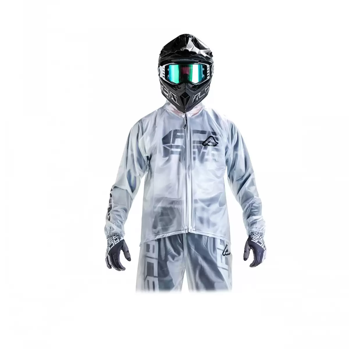 GIACCA PIOGGIA TRASPARENTE 3.0 TAGLIA S M IMPERMEABILE MOTO SCOOTER