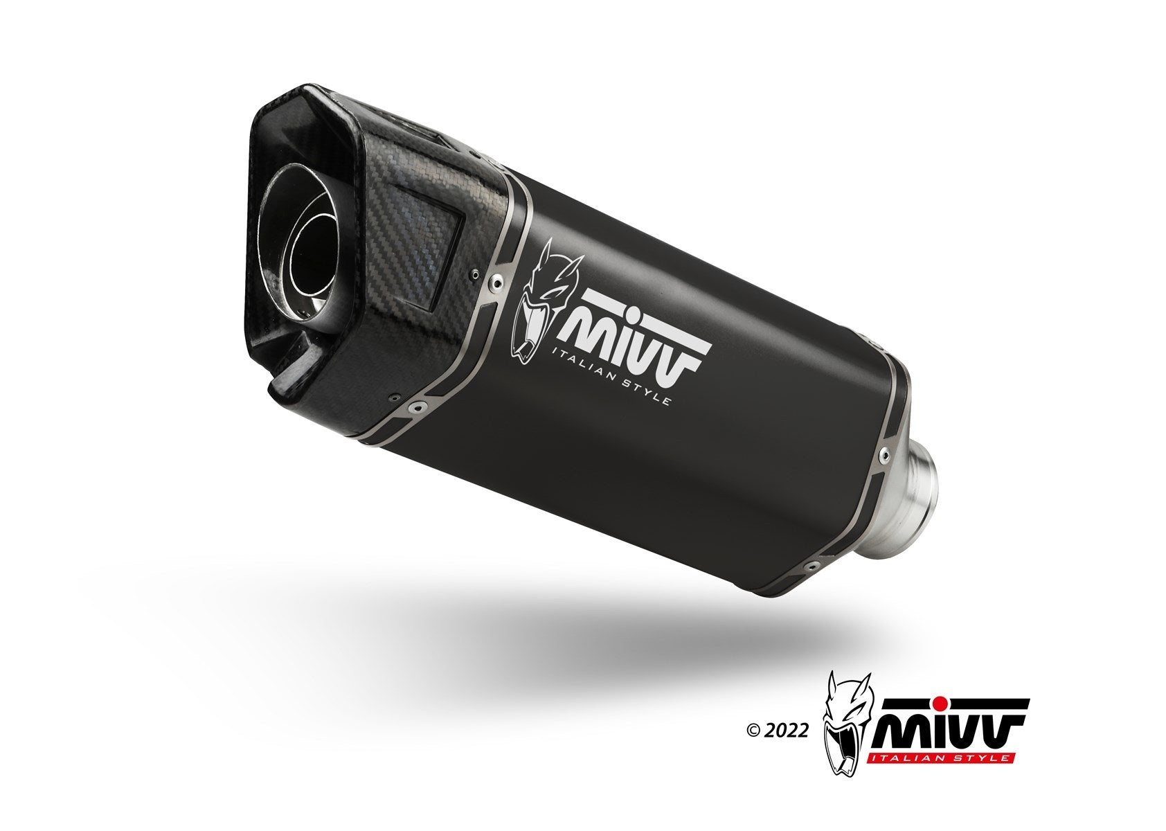 [H.085.LR1XB] MIVV SPORT SLIP-ON - SR1 - BLACK - HONDA CB750 HORNET 2023 -->