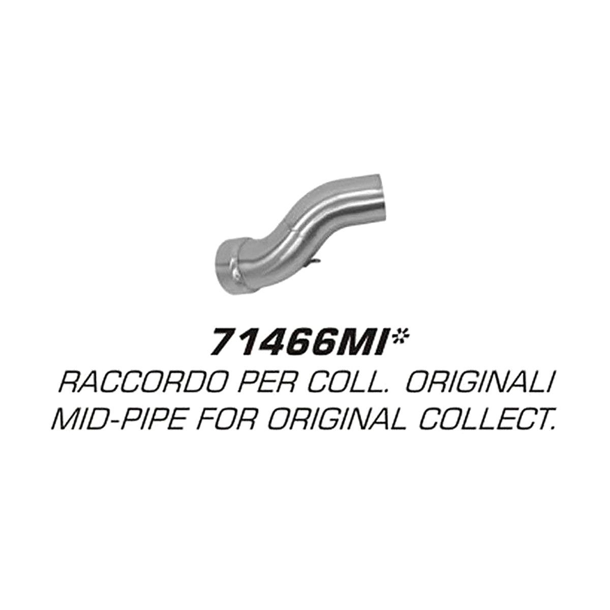 BMW R 1200 GS 10-12 RACCORDO TUBO PER COLLETTORE SCARICO ACCIAIO INOX RICAMBIO