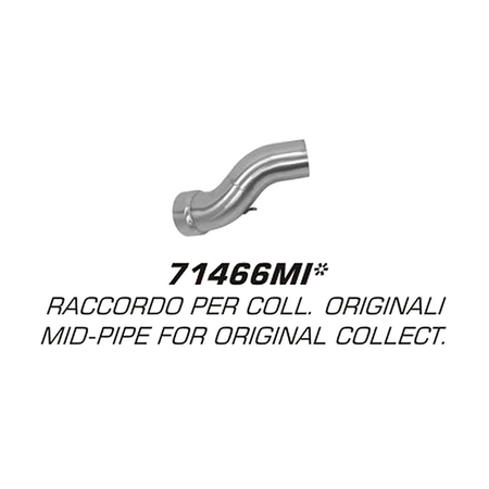 BMW R 1200 GS 10-12 RACCORDO TUBO PER COLLETTORE SCARICO ACCIAIO INOX RICAMBIO